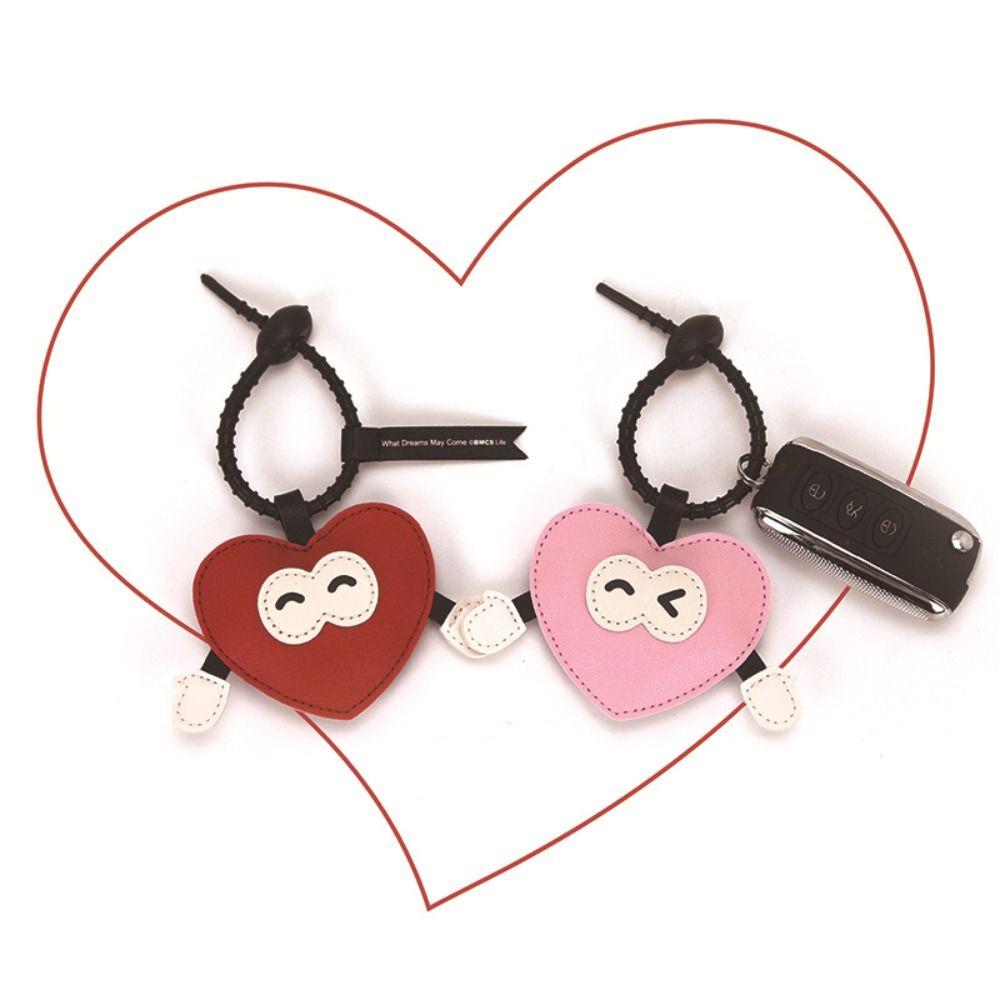 Anti-Lost Love Heart Bag Pendant PU Leather Heart Couple Keyring Love Cartoon Keychain Small Gifts рожевий
Anti-Lost Love Heart Bag Pendant PU Leather Heart Couple Keyring Love Cartoon Keychain Small Gifts рожевий