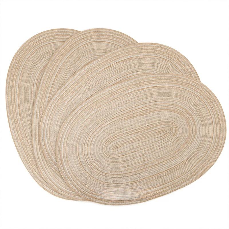Soft Woven Cotton Yarn Insulated Placemat Oval Shaped Hotel Western Restaurant European Style Simple and Easy To Clean Table Mat 30x45 cm
Soft Woven Cotton Yarn Insulated Placemat Oval Shaped Hotel Western Restaurant European Style Simple and Easy To Clean Table Mat 30x45 cm