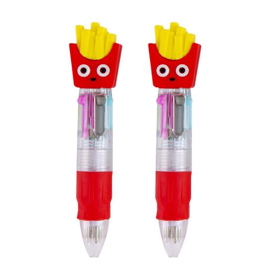 2Pcs Retractable Ballpoint Pen 4-Color Cartoon Mini Oil-Based Pens for Students Smooth Writing Fun School Supplies Classroom Prize for D
2Pcs Retractable Ballpoint Pen 4-Color Cartoon Mini Oil-Based Pens for Students Smooth Writing Fun School Supplies Classroom Prize for D