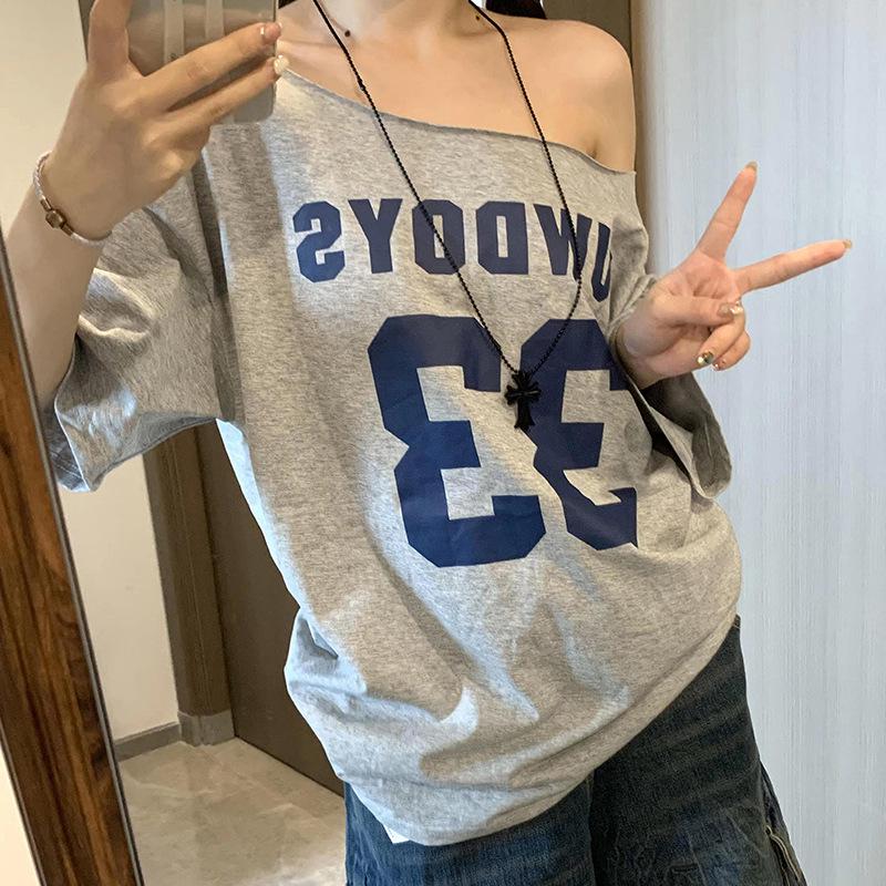 2025 Summer Women s Off-Shoulder Short-Sleeve T-Shirt: Loose, Slim, Sweet Style S серый
2025 Summer Women s Off-Shoulder Short-Sleeve T-Shirt: Loose, Slim, Sweet Style S серый