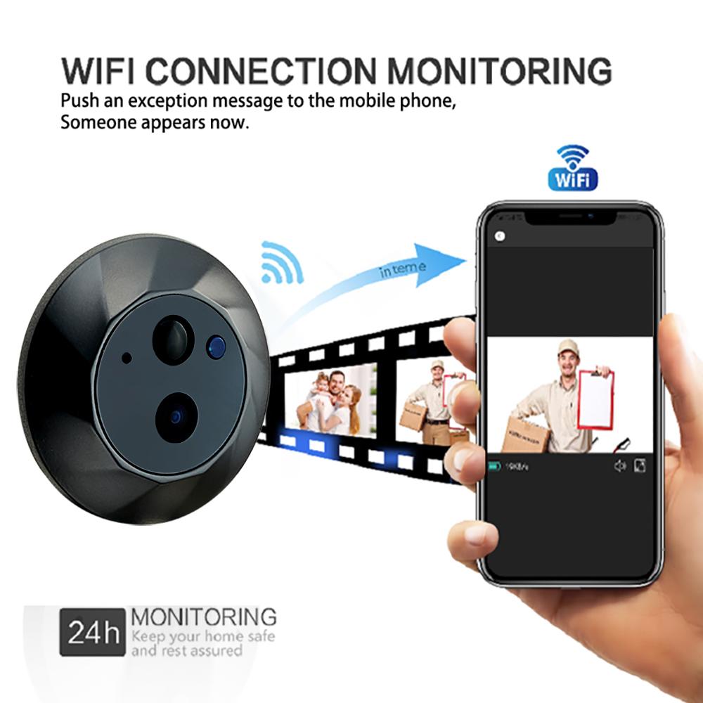 SY-35 Night Vision 4.3-inch Color Screen Two Way Audio WiFi Peephole Video Doorbell (Built-In Battery) A
SY-35 Night Vision 4.3-inch Color Screen Two Way Audio WiFi Peephole Video Doorbell (Built-In Battery) A