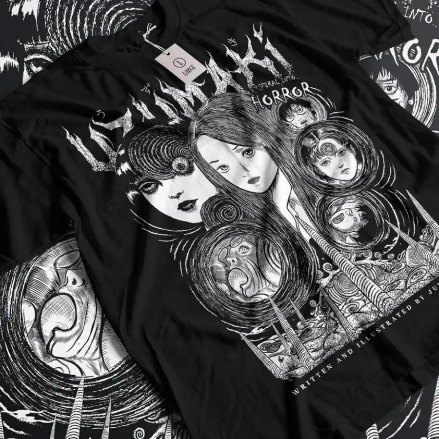 Junji Ito Uzumaki T-Shirt Horror Japan Guro Funny Girl Anime Gift Shirt All Size(1) XXXXXL чорний
Junji Ito Uzumaki T-Shirt Horror Japan Guro Funny Girl Anime Gift Shirt All Size(1) XXXXXL чорний