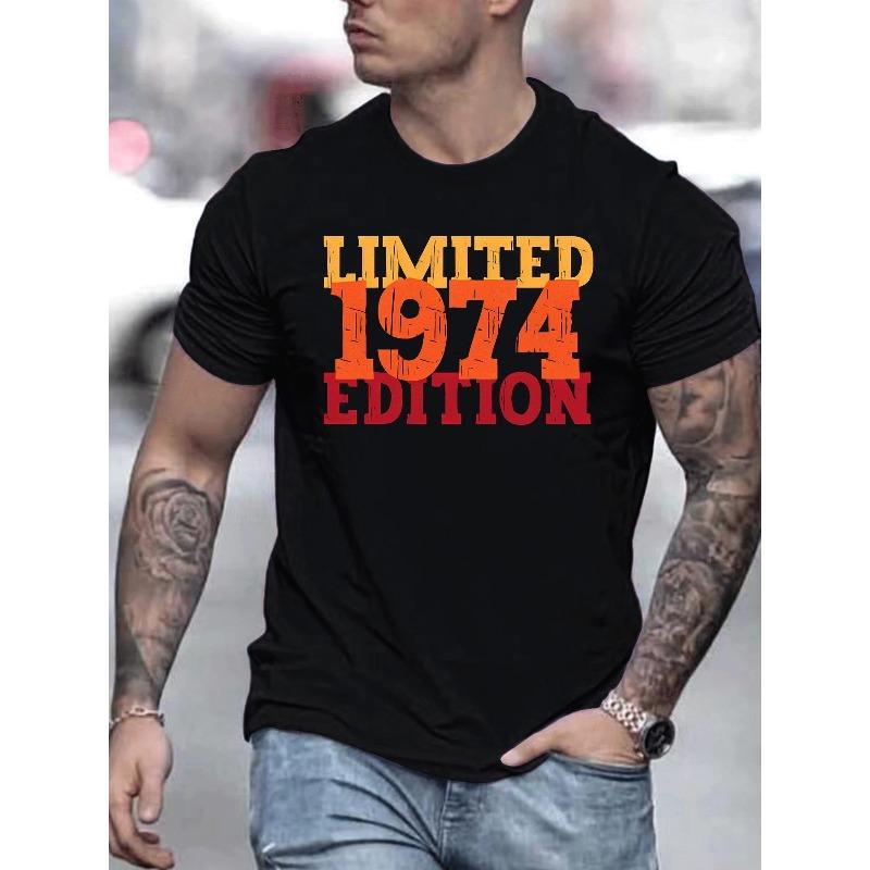 Men S Fashion Limited 1974 Edition Graphic T-Shirt Crew Neck Short Sleeve Casual Knit Tee with Slight Stretch for Summer 4XL чорний
Men S Fashion Limited 1974 Edition Graphic T-Shirt Crew Neck Short Sleeve Casual Knit Tee with Slight Stretch for Summer 4XL чорний