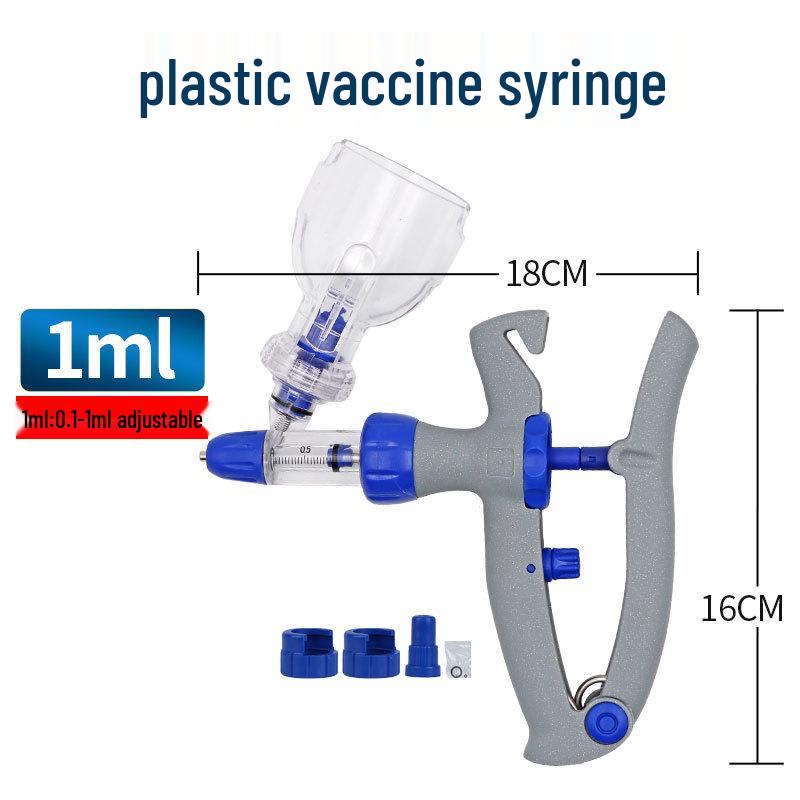 Veterinary Syringe for Continuous Vaccine Injection in Pigs, Cattle, Sheep, Poultry
Veterinary Syringe for Continuous Vaccine Injection in Pigs, Cattle, Sheep, Poultry