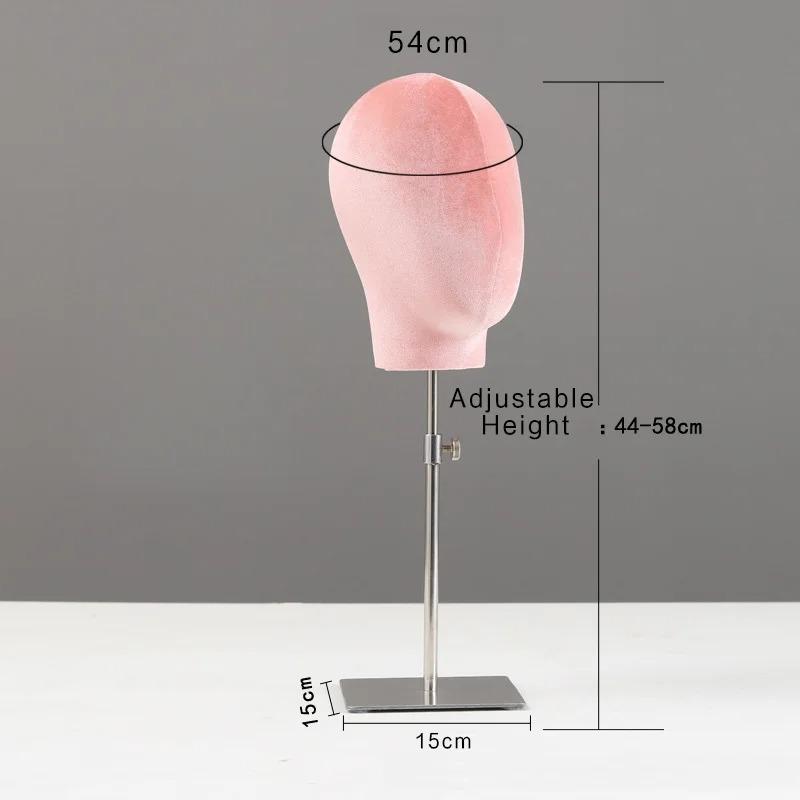 1PC Velvet Mannequin Head Stand Adjustable Metal Holder for Wigs Hats Glasses Jewelry Display Salon Shop Window Decoration
1PC Velvet Mannequin Head Stand Adjustable Metal Holder for Wigs Hats Glasses Jewelry Display Salon Shop Window Decoration