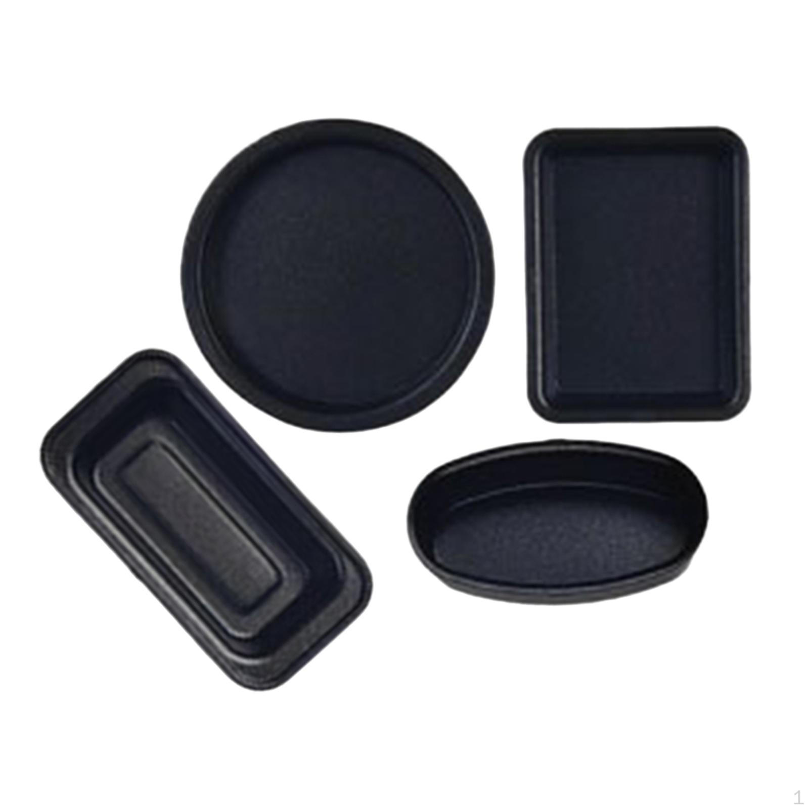 4 Pieces 1:6 Scale Baking Trays Models Decoration for Dollhouse Life Scene Layout Black
4 Pieces 1:6 Scale Baking Trays Models Decoration for Dollhouse Life Scene Layout Black