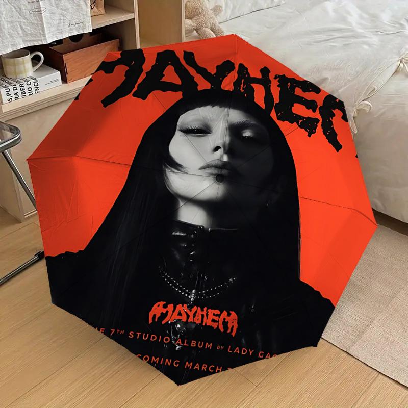 1pc Mayhem Album Lady Gaga Automatic Folding Umbrella, Portable Collapsible Design, Casual Outdoor Accessory L1202041
1pc Mayhem Album Lady Gaga Automatic Folding Umbrella, Portable Collapsible Design, Casual Outdoor Accessory L1202041