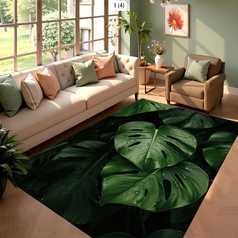 Tropical Jungle Living Room Rug Palm Leaf Monstera Pattern Modern Home Decor Carpet Soft Non-Slip Mat for Living Room Bedroom 40X60cm
Tropical Jungle Living Room Rug Palm Leaf Monstera Pattern Modern Home Decor Carpet Soft Non-Slip Mat for Living Room Bedroom 40X60cm