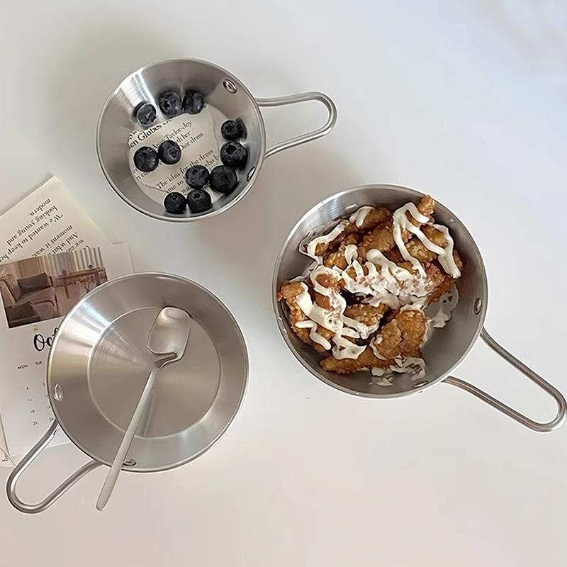 1Pcs Korean Style Cuisine Bowl Durable Stainless Steel Rice Wine Bowls Household Double Ear Snacks Plate Instant Noodle Bowl A
1Pcs Korean Style Cuisine Bowl Durable Stainless Steel Rice Wine Bowls Household Double Ear Snacks Plate Instant Noodle Bowl A