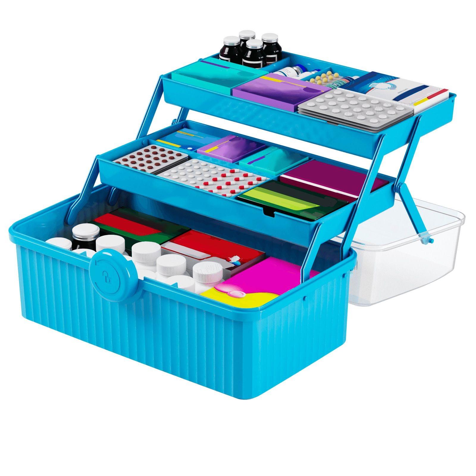 3-слойный пластиковый органайзер для хранения художественных принадлежностей и органайзер с портативной ручкой и многоцелевой домашний органайзер для лекарств, коробка для хранения One Size синий
3-слойный пластиковый органайзер для хранения художественных принадлежностей и органайзер с портативной ручкой и многоцелевой домашний органайзер для лекарств, коробка для хранения One Size синий