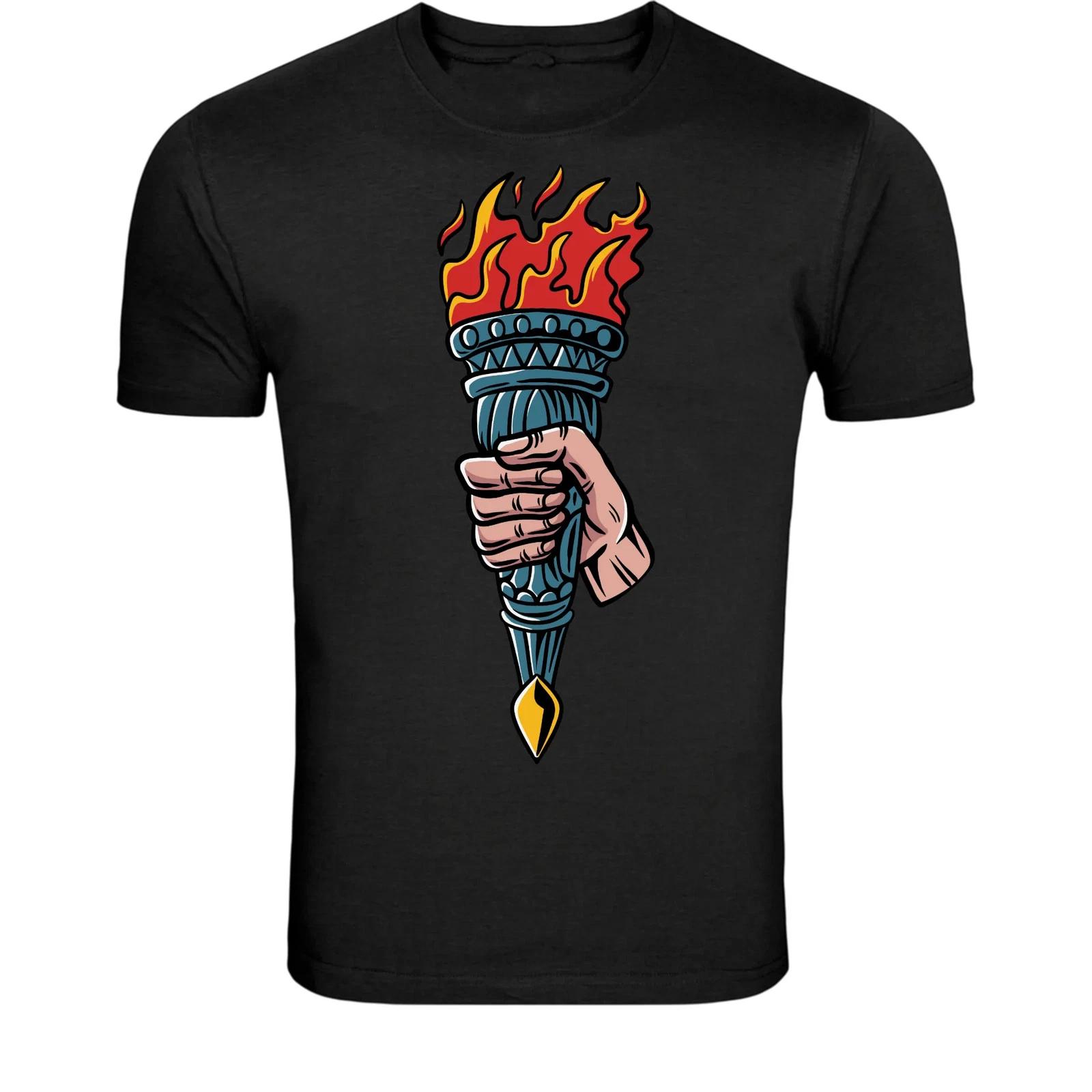 Flaming Liberty Torch T-Shirt - Vintage Freedom Statue Torch 2XL
Flaming Liberty Torch T-Shirt - Vintage Freedom Statue Torch 2XL