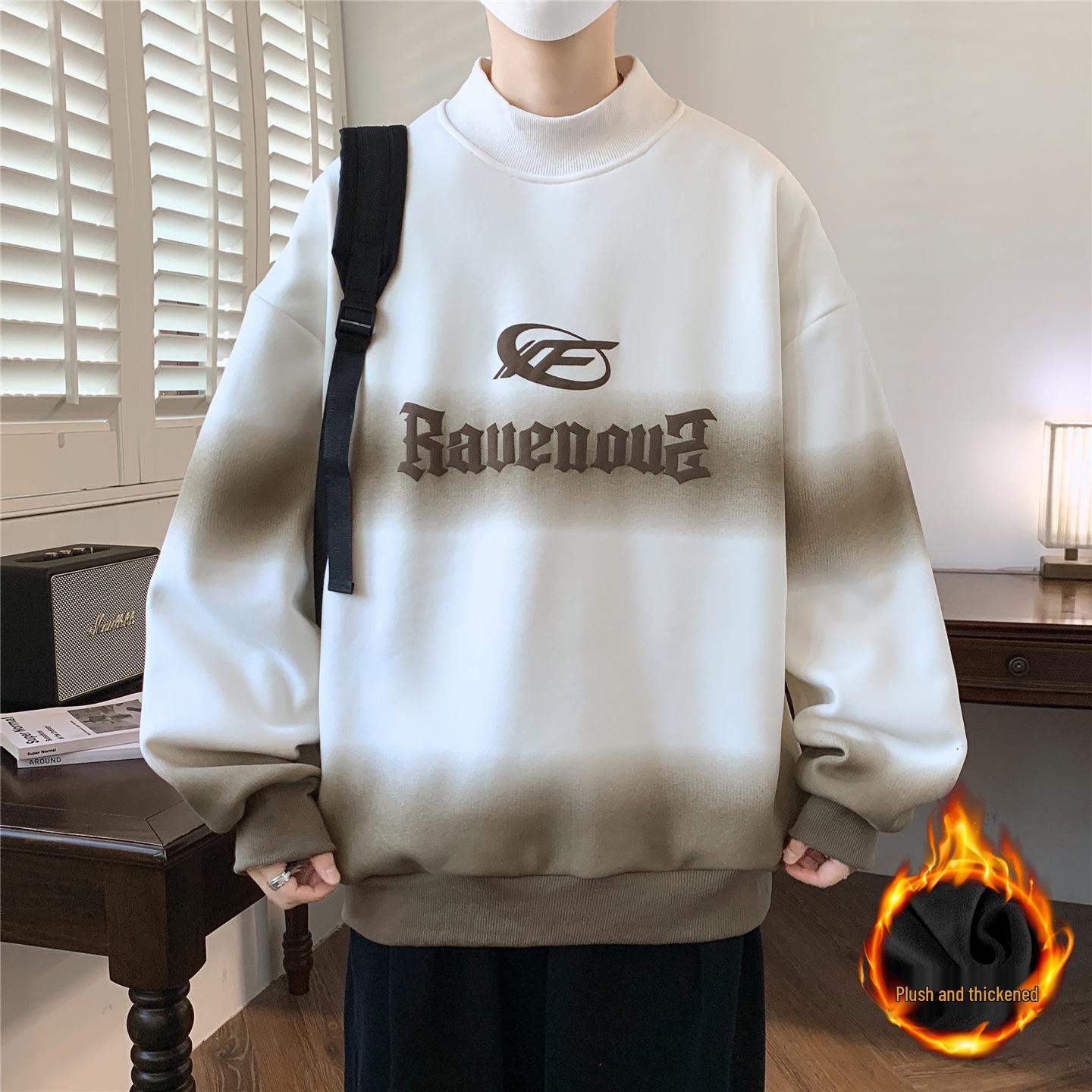 Men s Plus Velvet Thickened Half-High Collar Hoodie for Teens - Warm Winter/Autumn Base Layer 2XL (67.5-75 kg)
Men s Plus Velvet Thickened Half-High Collar Hoodie for Teens - Warm Winter/Autumn Base Layer 2XL (67.5-75 kg)