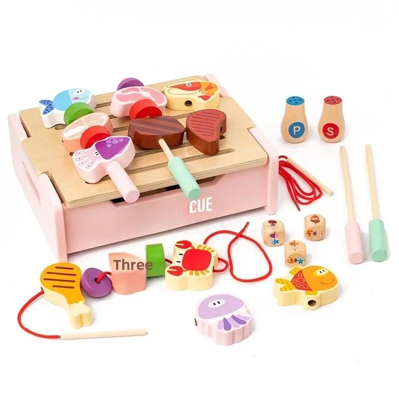 Wooden BBQ Toys Set Kitchen Pretend Play Toys Food Matching Game Children Role-playing Game Fine Motor Toys For Boys Girls
Wooden BBQ Toys Set Kitchen Pretend Play Toys Food Matching Game Children Role-playing Game Fine Motor Toys For Boys Girls