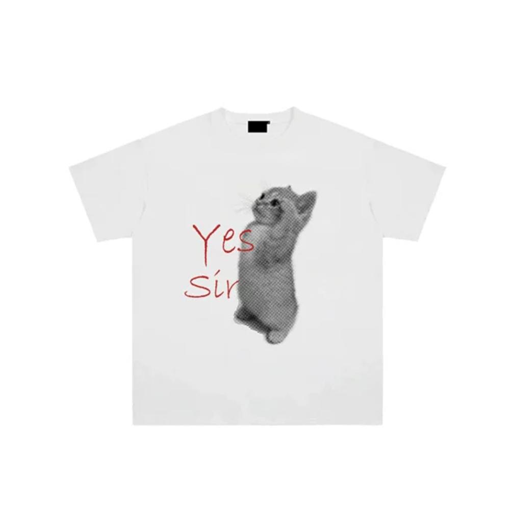 Yes Sir Cute Cat Print Oversized T Shirt Unisex Women Vintage Aesthetic Streetwear Harajuku Short Sleeve Funny Cat Meme Casual Tees S
Yes Sir Cute Cat Print Oversized T Shirt Unisex Women Vintage Aesthetic Streetwear Harajuku Short Sleeve Funny Cat Meme Casual Tees S