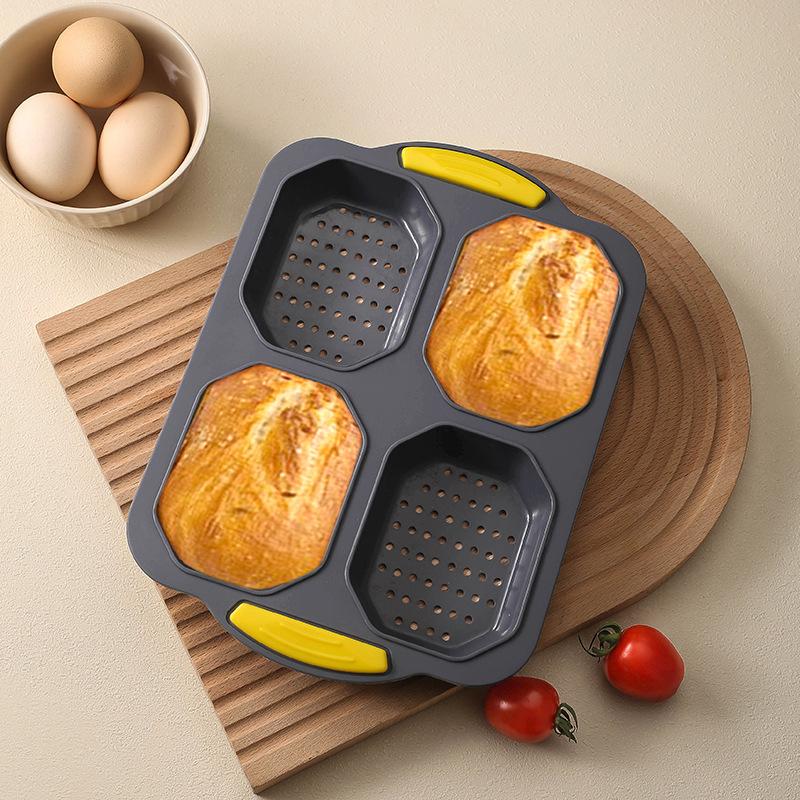 New Product, Food Grade, 4-grid Silicone Mold, Bread Mold, Baking Tray, Household Cake Mold, DIY Baking Tool Pack of 1 сірий колір
New Product, Food Grade, 4-grid Silicone Mold, Bread Mold, Baking Tray, Household Cake Mold, DIY Baking Tool Pack of 1 сірий колір
