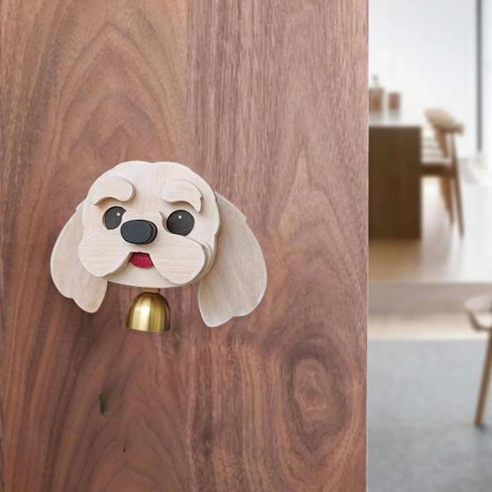 Yousheng Handmade Dog Press Door Bell Wooden Front Door Puppy Head Brass Shopkeeper Bell Home Office Entrance Decoration Pet Lover Gift
Yousheng Handmade Dog Press Door Bell Wooden Front Door Puppy Head Brass Shopkeeper Bell Home Office Entrance Decoration Pet Lover Gift