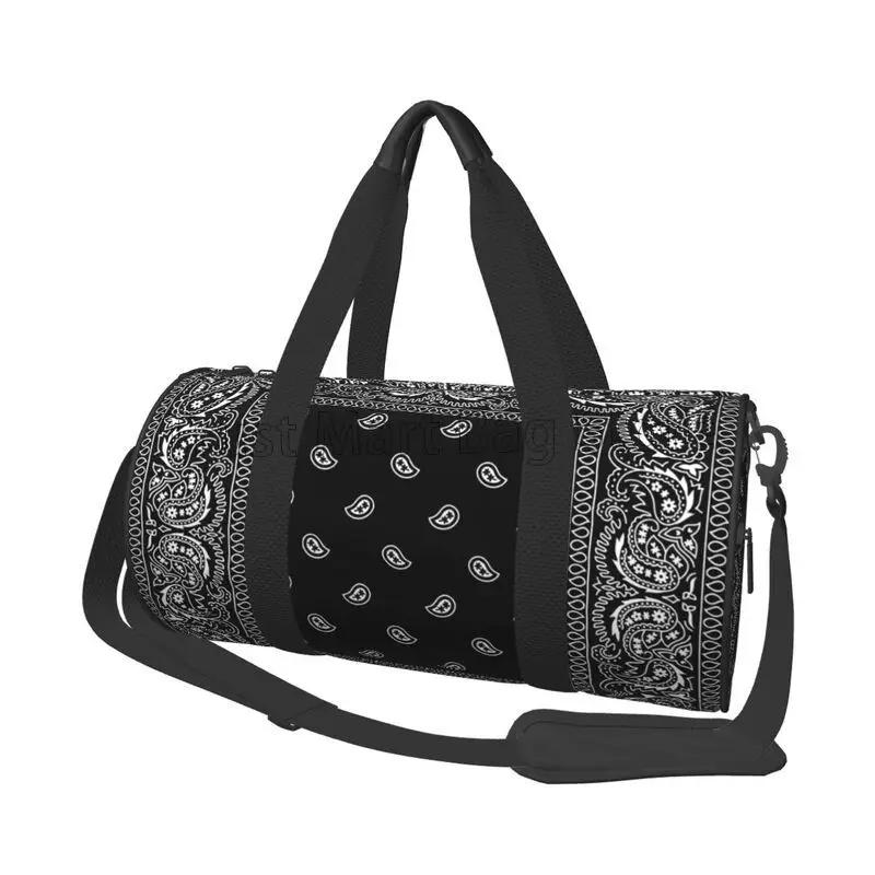 Colorful Paisley Black Bandanna Border Scarf White Sports Gym Bag Couple Large Capacity Fitness Bag Portable Luggage Handbag чорний
Colorful Paisley Black Bandanna Border Scarf White Sports Gym Bag Couple Large Capacity Fitness Bag Portable Luggage Handbag чорний