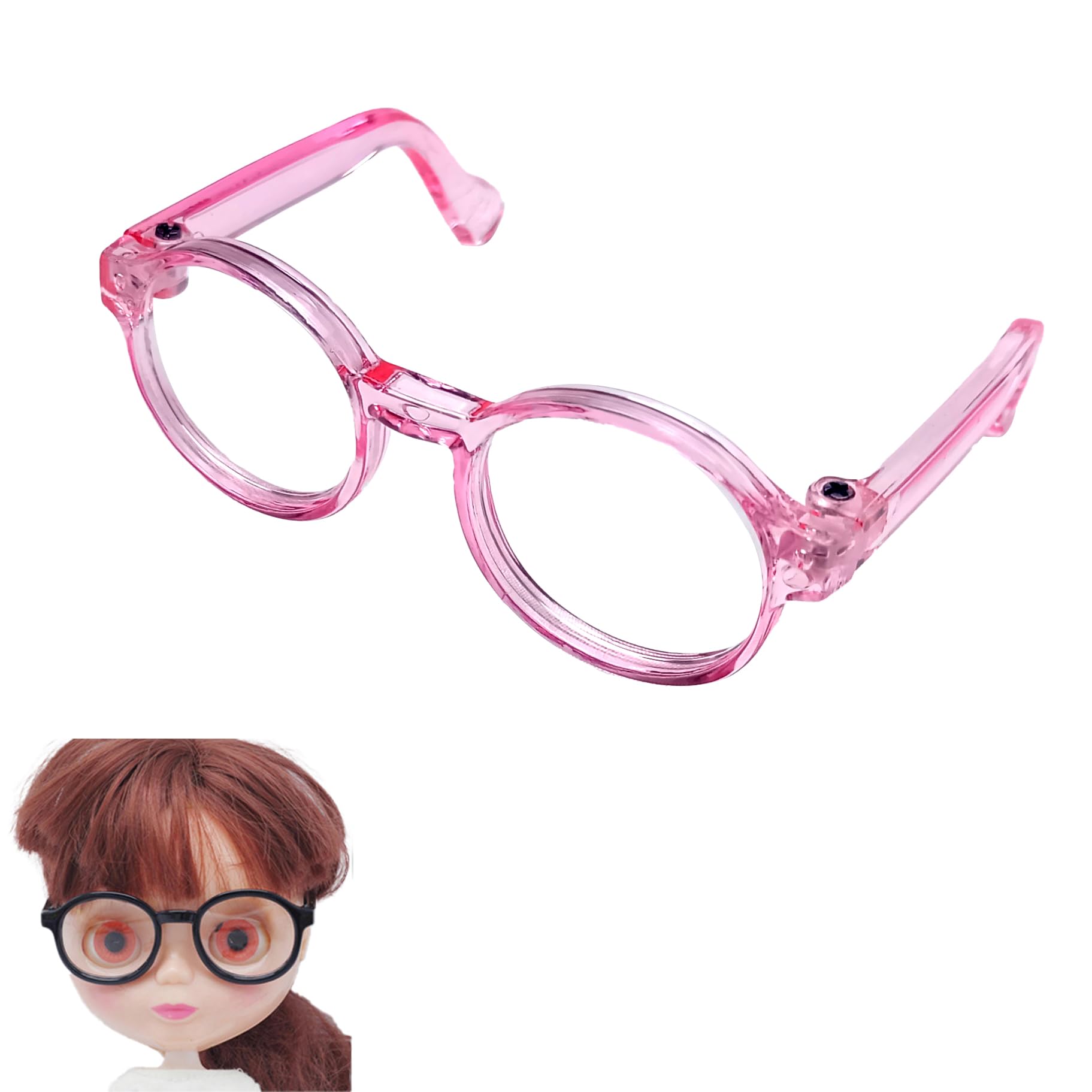 DOYOUCOTO Glasses Plush Doll, Chibi Plush, Oshikatsu, Round Glasses, Mini Doll Parts, Small Plush Toy, Pet Figure, Handmade Material (Clear Pink,
DOYOUCOTO Glasses Plush Doll, Chibi Plush, Oshikatsu, Round Glasses, Mini Doll Parts, Small Plush Toy, Pet Figure, Handmade Material (Clear Pink,