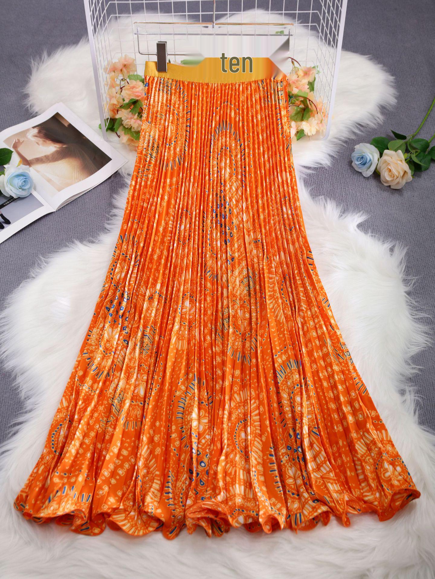 Japanese-Korean Chiffon Pleated High Waist Skirt - Comfortable, Casual, Slimming, Wide Hem Long Skirt One Size жёлтый
Japanese-Korean Chiffon Pleated High Waist Skirt - Comfortable, Casual, Slimming, Wide Hem Long Skirt One Size жёлтый