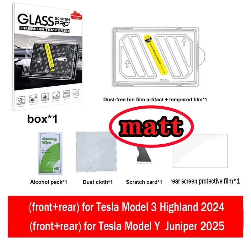 For 6-Seater Tesla Model YL/3 Highland/Y Juniper 2025 HD Tempered Glass Film Rear Row Center Control Touch Screen Protector for new M3 MY matt
For 6-Seater Tesla Model YL/3 Highland/Y Juniper 2025 HD Tempered Glass Film Rear Row Center Control Touch Screen Protector for new M3 MY matt