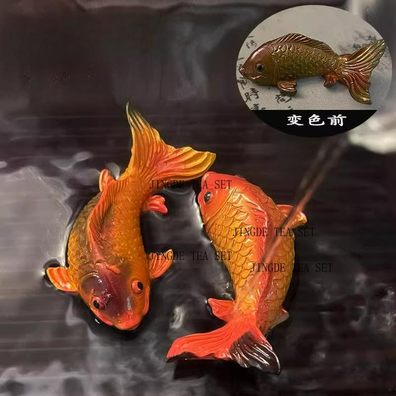 2 resin carp color changing tea pets lucky ornaments with surplus tea every year playing tea table mascots
2 resin carp color changing tea pets lucky ornaments with surplus tea every year playing tea table mascots
