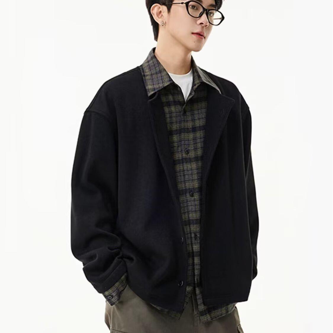 Vintage Two-Piece Plaid Patchwork Knit Cardigan: Men s Autumn/Winter Loose Casual Jacket XL чорний
Vintage Two-Piece Plaid Patchwork Knit Cardigan: Men s Autumn/Winter Loose Casual Jacket XL чорний