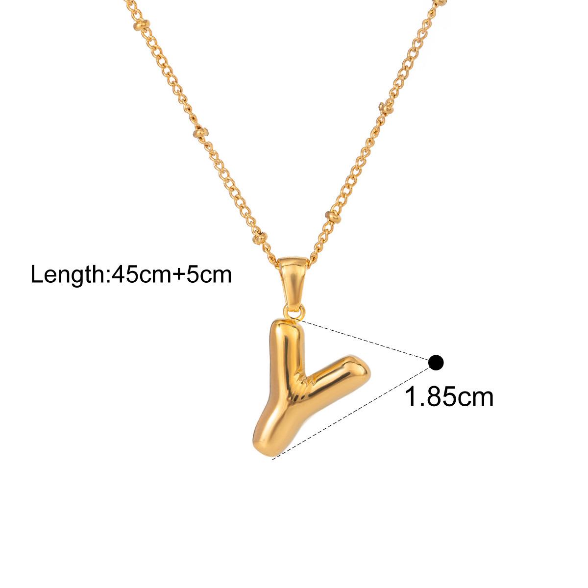 Waterproof 26 English Letter Initial Name Pendant Necklace Stainless Steel 18K PVD Plated A to Z Charm Jewelry Wholesale
Waterproof 26 English Letter Initial Name Pendant Necklace Stainless Steel 18K PVD Plated A to Z Charm Jewelry Wholesale