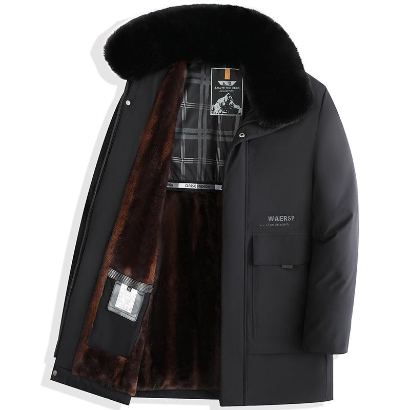 Чоловічий зимовий утеплений бавовняний пуховик Середнього віку Чоловіче ділове тепле пальто середньої довжини 5XL чорний
Чоловічий зимовий утеплений бавовняний пуховик Середнього віку Чоловіче ділове тепле пальто середньої довжини 5XL чорний