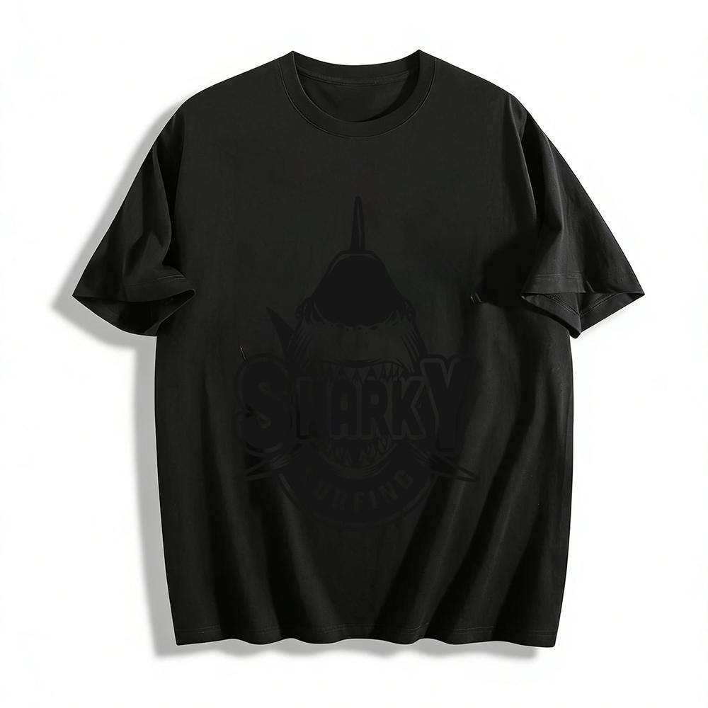 Cool Sharky Surfing Graphic Print Casual Loose Fit Short Sleeve T-Shirt Pure cotton T-shirt XXS
Cool Sharky Surfing Graphic Print Casual Loose Fit Short Sleeve T-Shirt Pure cotton T-shirt XXS