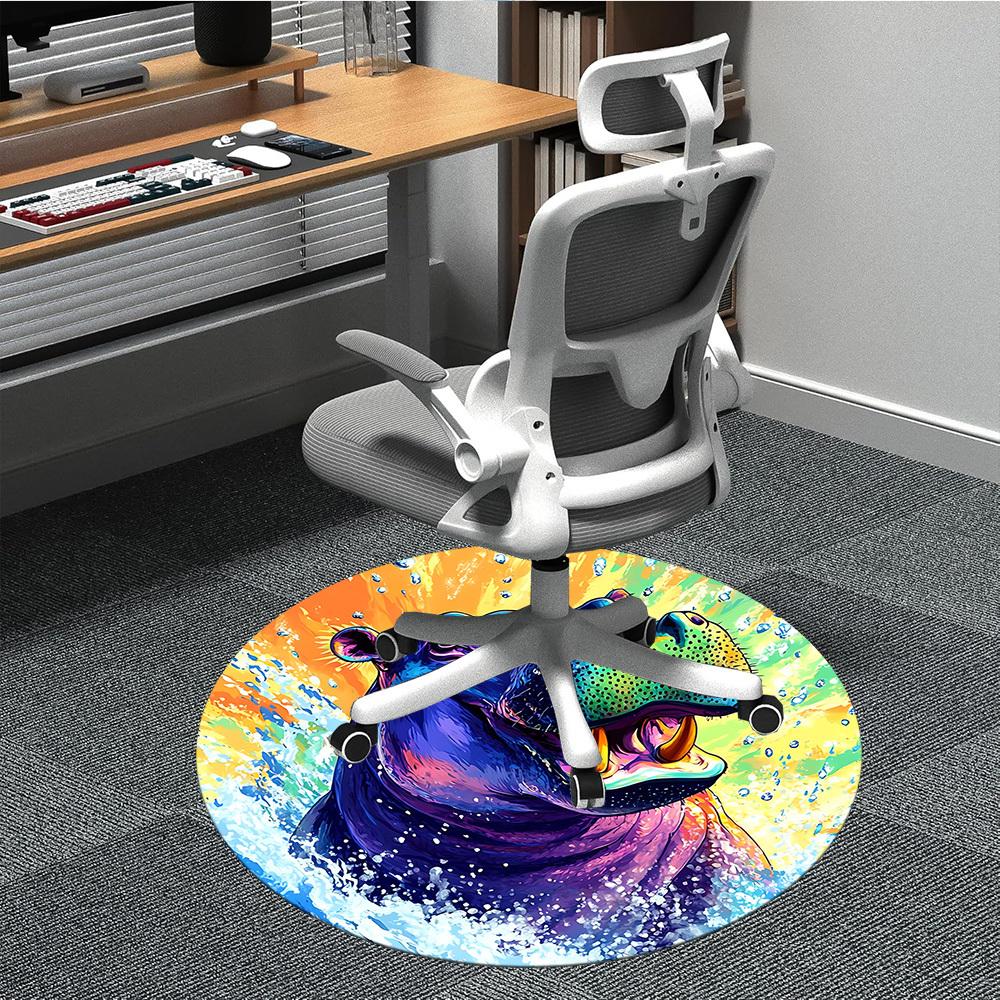1pc Hippo Print Chair Carpet for Office, Non-slip, Soft and Durable Leisure Rug, Perfect for Office, Living Room yy251103102 80cm by 80cm
1pc Hippo Print Chair Carpet for Office, Non-slip, Soft and Durable Leisure Rug, Perfect for Office, Living Room yy251103102 80cm by 80cm
