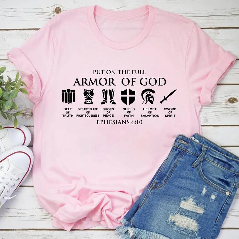 Armor of God Christian TShirt Mens and Womens Fashion Short Sleeve Cotton Tees Retro HipHop Tops Summer Blouse Men Clothing 4XL
Armor of God Christian TShirt Mens and Womens Fashion Short Sleeve Cotton Tees Retro HipHop Tops Summer Blouse Men Clothing 4XL
