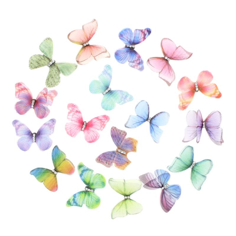 Promotion! 50Pcs Gradient Color Organza Fabric Butterfly Appliques 38Mm Translucent Chiffon Butterfly for Party Decor, Doll Embe
Promotion! 50Pcs Gradient Color Organza Fabric Butterfly Appliques 38Mm Translucent Chiffon Butterfly for Party Decor, Doll Embe