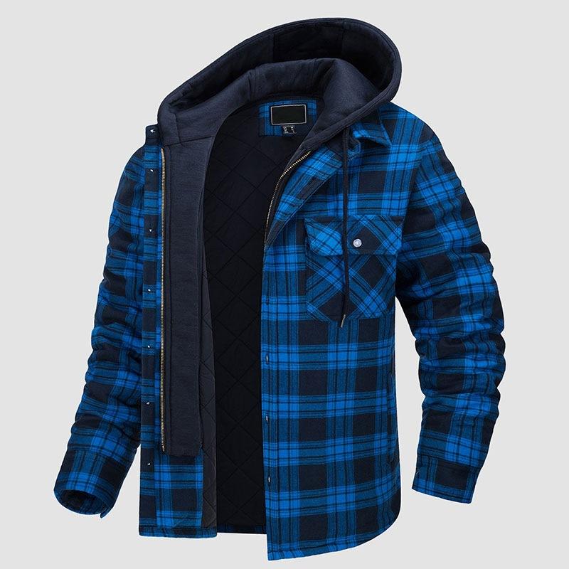 Men s Fall and Winter Plaid Thickened Clothing Long-sleeved Plus Size Loose Warm Hooded Jacket M
Men s Fall and Winter Plaid Thickened Clothing Long-sleeved Plus Size Loose Warm Hooded Jacket M