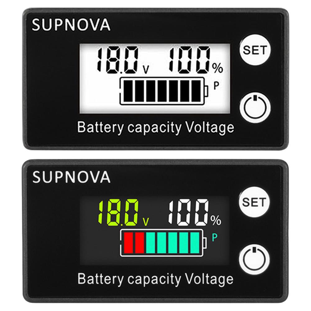 DC 8V-100V Індикатор ємності батареї LCD Voltage Gauge Цифровий лічильник електроенергії Свинцево-кислотний літій LiFe PO4 Цифровий вольтметр білий
DC 8V-100V Індикатор ємності батареї LCD Voltage Gauge Цифровий лічильник електроенергії Свинцево-кислотний літій LiFe PO4 Цифровий вольтметр білий