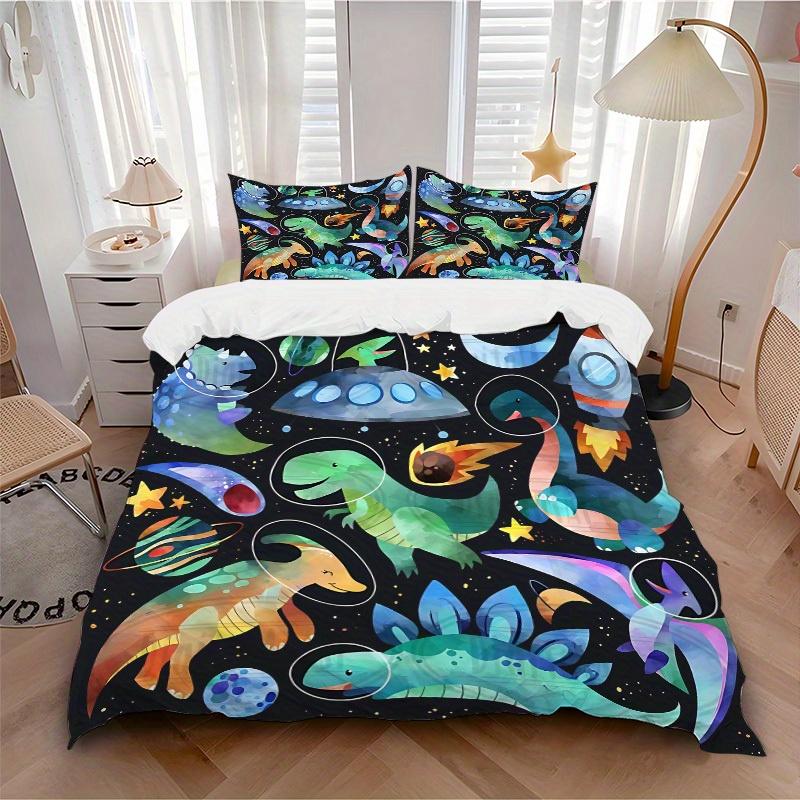 3pcs DinoGalaxy 1Cover + 2Pillowcases, PillowInserts NotIncluded, Machine Washable, All - Season Use, Suitable for Bedroom Guest Room94 135x200cm
3pcs DinoGalaxy 1Cover + 2Pillowcases, PillowInserts NotIncluded, Machine Washable, All - Season Use, Suitable for Bedroom Guest Room94 135x200cm