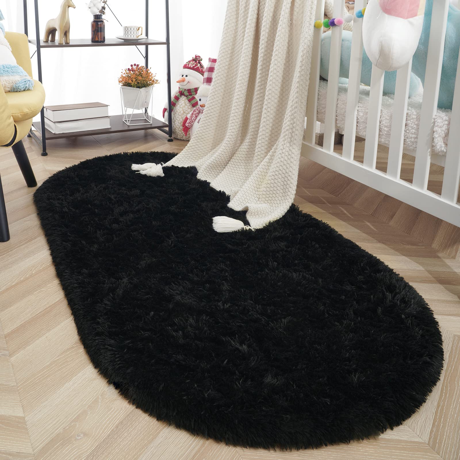 Oval Carpet For Living Room Furry Sofa Area Rugs Children s Bedroom Bedside Rug Soft Plush Mat Nursery Carpet Home Decor Grey 40x60cm 15.7x23.6in чорний
Oval Carpet For Living Room Furry Sofa Area Rugs Children s Bedroom Bedside Rug Soft Plush Mat Nursery Carpet Home Decor Grey 40x60cm 15.7x23.6in чорний