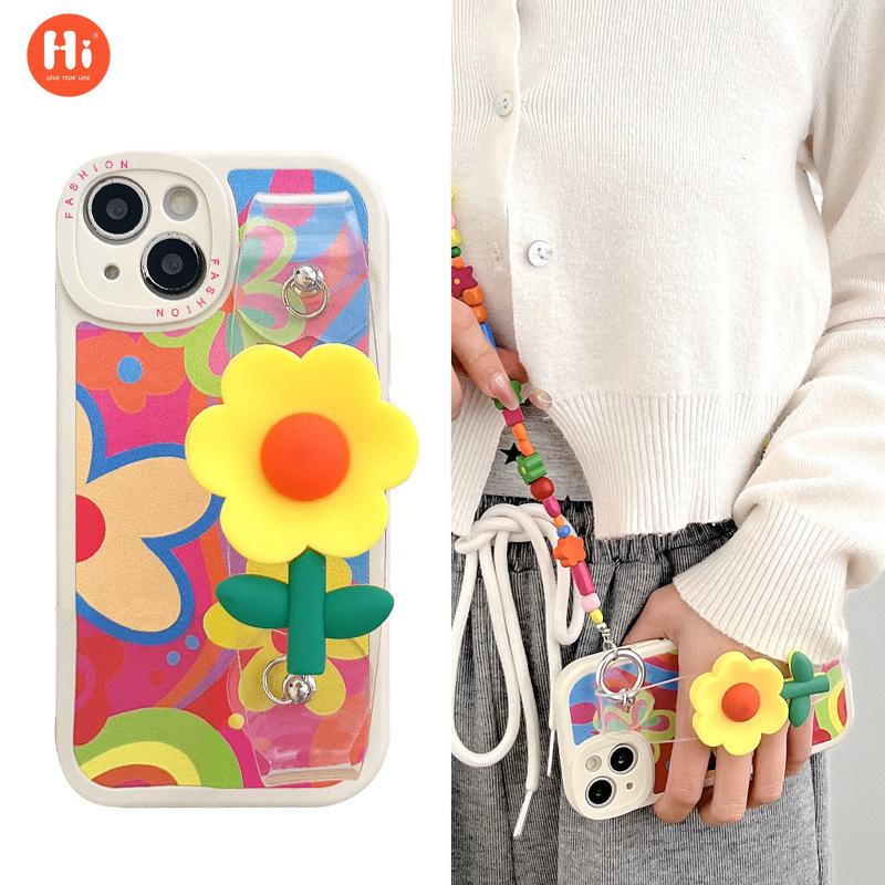 Small yellow flower wristband suitable for Apple 14 mobile phone case graffiti iPhone13 messenger rope 12promax silicone soft case
Small yellow flower wristband suitable for Apple 14 mobile phone case graffiti iPhone13 messenger rope 12promax silicone soft case