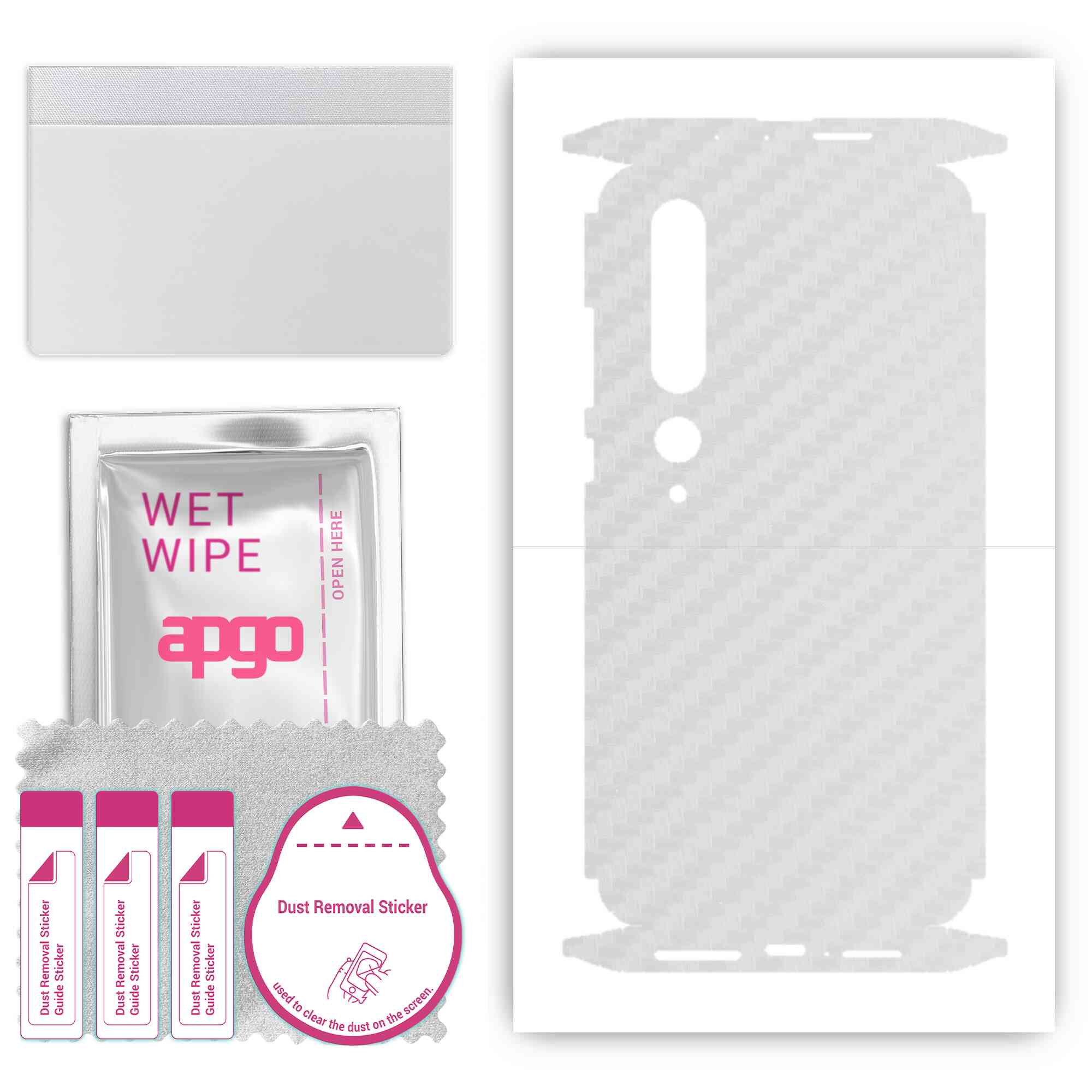 Apgo Protective Skin Sticker for the back+sides compatible with Xiaomi Mi 10 Pro 5G, Full Wrap Film, Foil, Vinyl - Pattern Transparent Carbon
Apgo Protective Skin Sticker for the back+sides compatible with Xiaomi Mi 10 Pro 5G, Full Wrap Film, Foil, Vinyl - Pattern Transparent Carbon