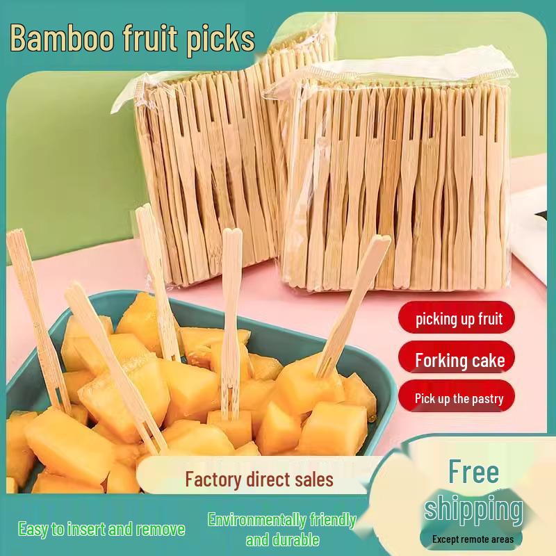 Transparent Two-Section Disposable Fruit Fork Set - Creative Bamboo Joint Design for Cake, Dessert, Pastry & Household Use Trial Pack: Natural Color, 100 pieces (1 pack)
Transparent Two-Section Disposable Fruit Fork Set - Creative Bamboo Joint Design for Cake, Dessert, Pastry & Household Use Trial Pack: Natural Color, 100 pieces (1 pack)