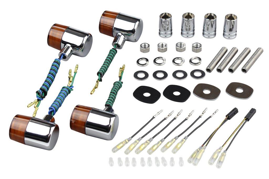 POSH FAITH Motorcycle Accessories Bulb Type Turn Signal Classic Series 71 Type Vehicle Specific Set KAWASAKI Chrome Lens Body/Orange 031591-53
POSH FAITH Motorcycle Accessories Bulb Type Turn Signal Classic Series 71 Type Vehicle Specific Set KAWASAKI Chrome Lens Body/Orange 031591-53