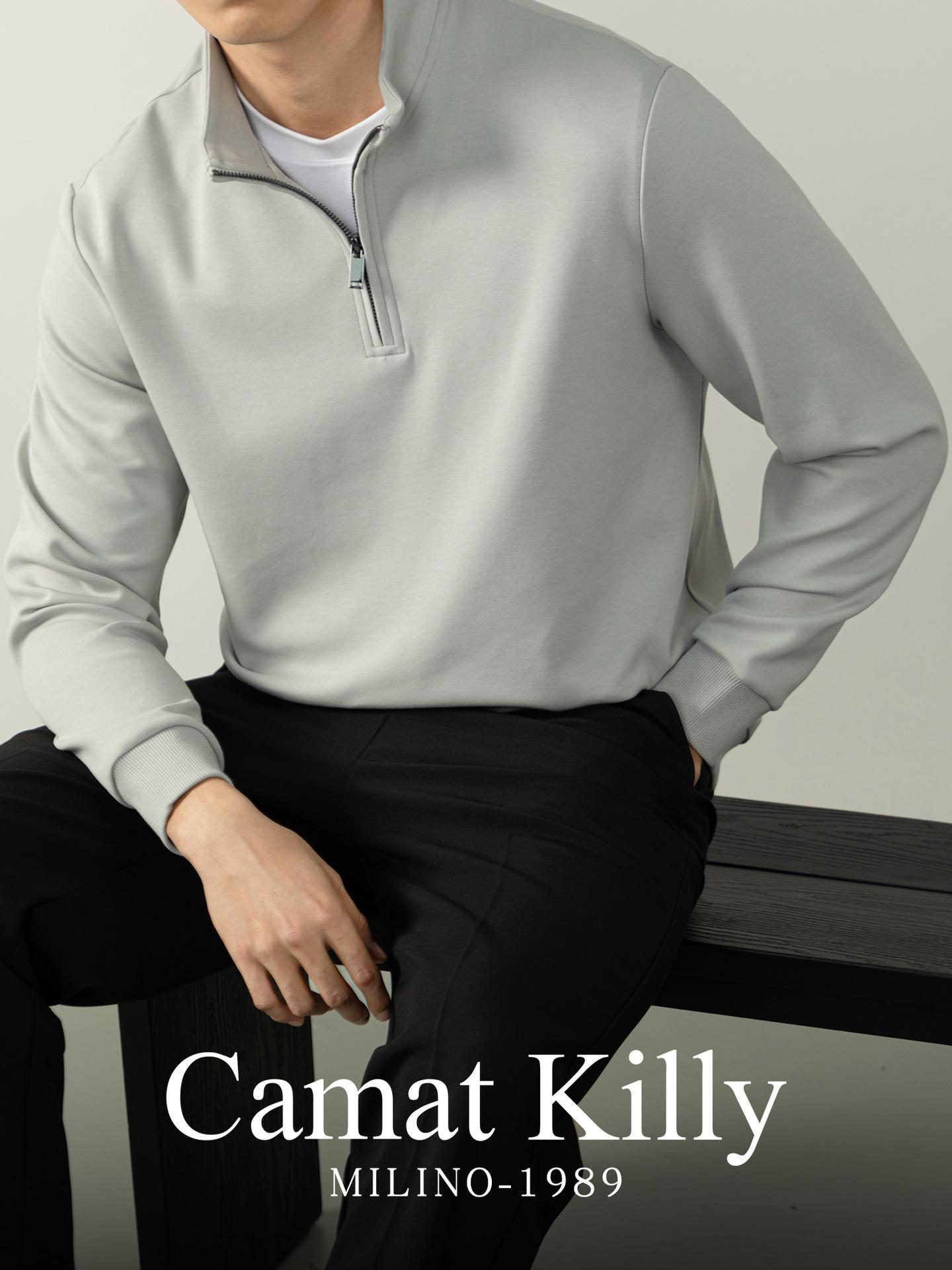CamatKilly Men s Half-Zip Stretch Hoodie - Autumn/Winter, Light Luxury Cotton Feel, Stand Collar, Long Sleeve, Casual Style Large
CamatKilly Men s Half-Zip Stretch Hoodie - Autumn/Winter, Light Luxury Cotton Feel, Stand Collar, Long Sleeve, Casual Style Large