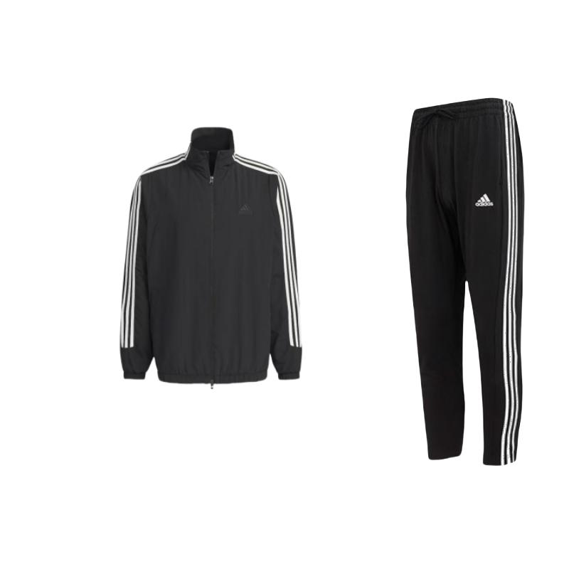 Adidas Retro Soft Comfortable Waterproof Long Sleeve Tapered Knit Pants Casual Sports Set Men Sets Black IC0044+JI6646 M
Adidas Retro Soft Comfortable Waterproof Long Sleeve Tapered Knit Pants Casual Sports Set Men Sets Black IC0044+JI6646 M