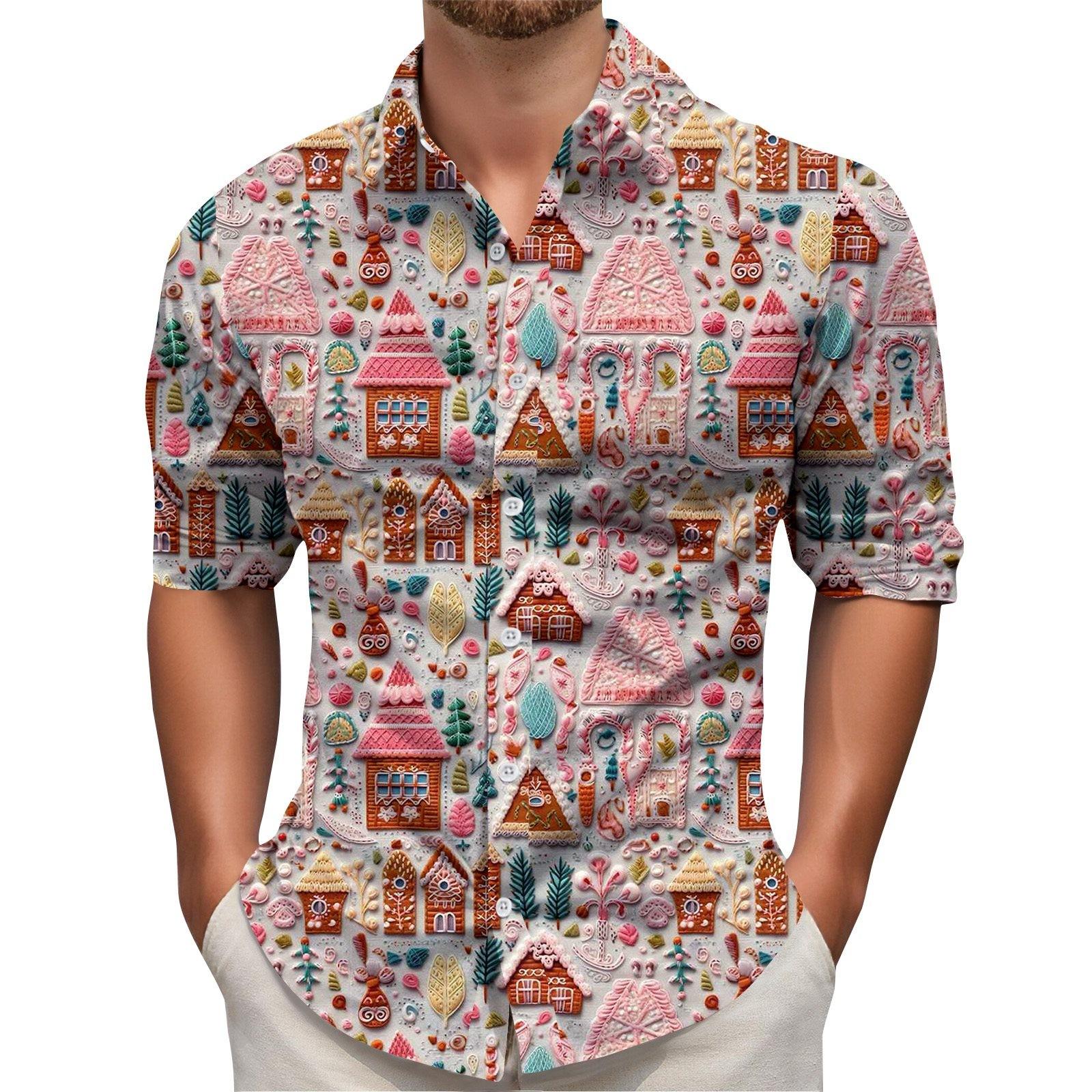 Men s Christmas Shirt Christmas Print Long Sleeve Button Shirt XXXL
Men s Christmas Shirt Christmas Print Long Sleeve Button Shirt XXXL