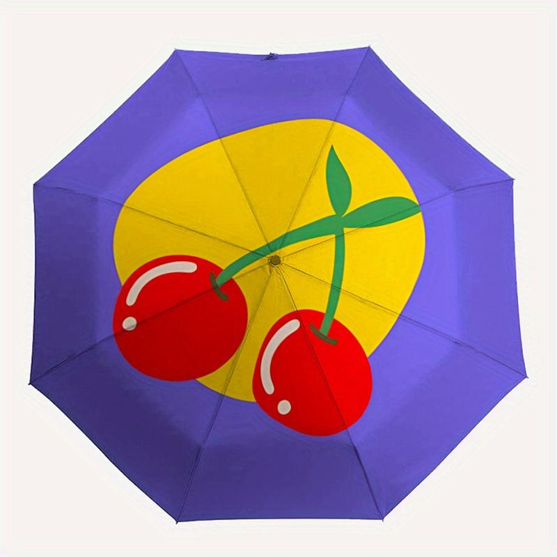 1pc Cherries Automatic Folding Umbrella, Portable & Foldable Design with 8 Ribs, Casual Outdoor Accessory yy250805153
1pc Cherries Automatic Folding Umbrella, Portable & Foldable Design with 8 Ribs, Casual Outdoor Accessory yy250805153