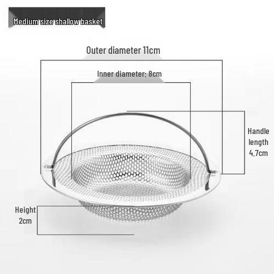 Anti-Clog Kitchen Sink Filter Screen: Single Pack for Vegetable Washing
Anti-Clog Kitchen Sink Filter Screen: Single Pack for Vegetable Washing