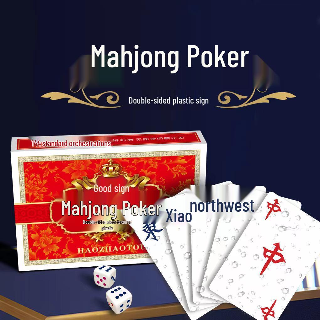 PVC Narrow Waterproof Mahjong Cards - 144 Frosted, Crease-Resistant Plastic Mahjong Tiles
PVC Narrow Waterproof Mahjong Cards - 144 Frosted, Crease-Resistant Plastic Mahjong Tiles