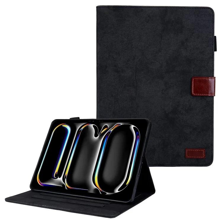 For iPad Pro 11 (2024) Case Cloth Texture PU Leather Tablet Cover with Auto Wake / Sleep - Black
For iPad Pro 11 (2024) Case Cloth Texture PU Leather Tablet Cover with Auto Wake / Sleep - Black