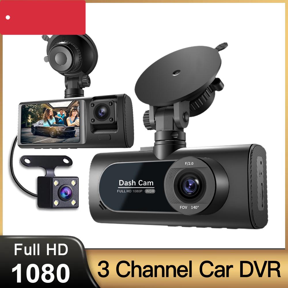 3 Channel Car DVR HD 1080P 3-Lens Vehicle Dash Cam Three Way Camera DVRs Recorder Video Registrator Dashcam Camcorder Black Box
3 Channel Car DVR HD 1080P 3-Lens Vehicle Dash Cam Three Way Camera DVRs Recorder Video Registrator Dashcam Camcorder Black Box