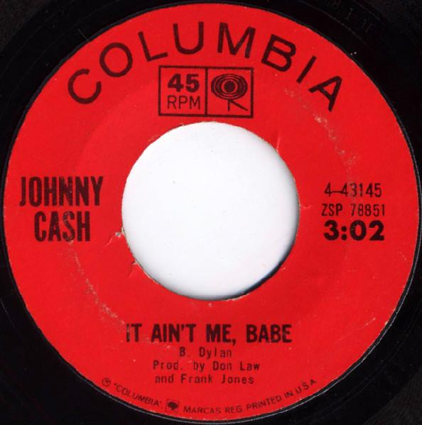 7inch Record JOHNNY CASH - It Ain t Me, Babe / Time And Time A 443145 Columbia 1964 US Rock Used
7inch Record JOHNNY CASH - It Ain t Me, Babe / Time And Time A 443145 Columbia 1964 US Rock Used