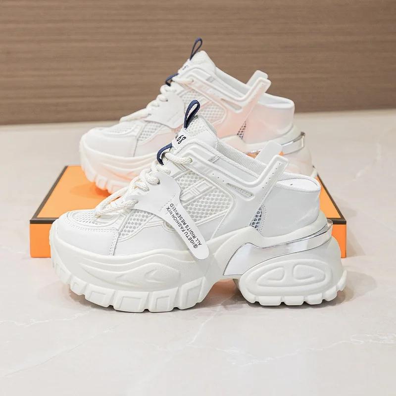 Модные 10,5 см сетчатые дышащие тапочки из натуральной кожи на толстой платформе с клиновидной подошвой, удобные летние туфли 34 белый
Модные 10,5 см сетчатые дышащие тапочки из натуральной кожи на толстой платформе с клиновидной подошвой, удобные летние туфли 34 белый